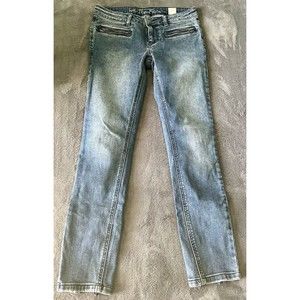 We The Free Jeans Zip Front Pockets Stretch Size 27 Lightly Worn